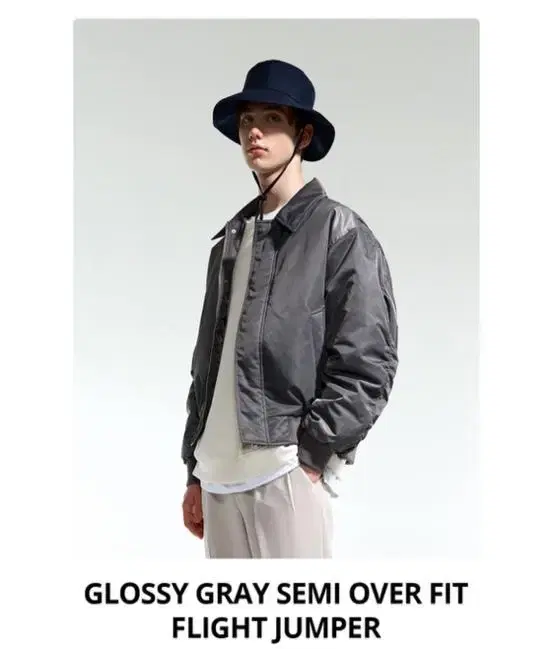 TNGT 항공점퍼(glossy grey, 95)