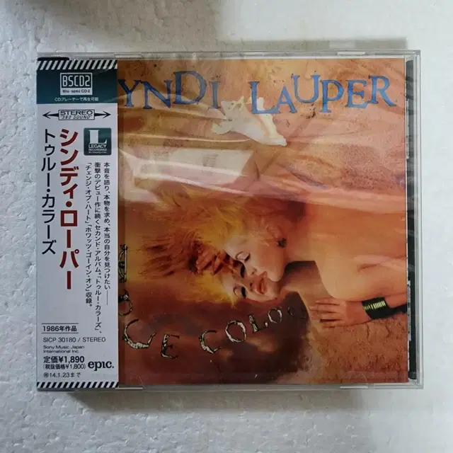 신디로퍼 Cyndi Lauper True Colors일본 CD 미개봉