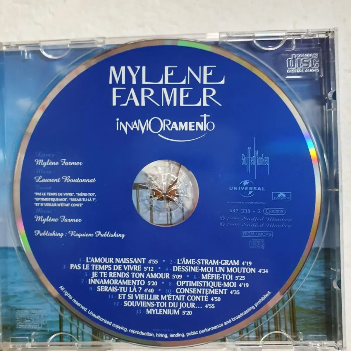 밀렌파메 Mylene Farmer Innamoramento CD 중고