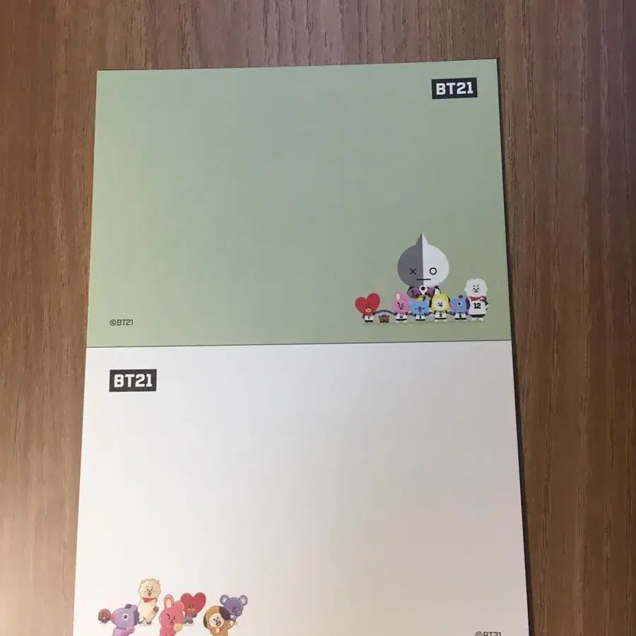 BT21 편지지, 엽서