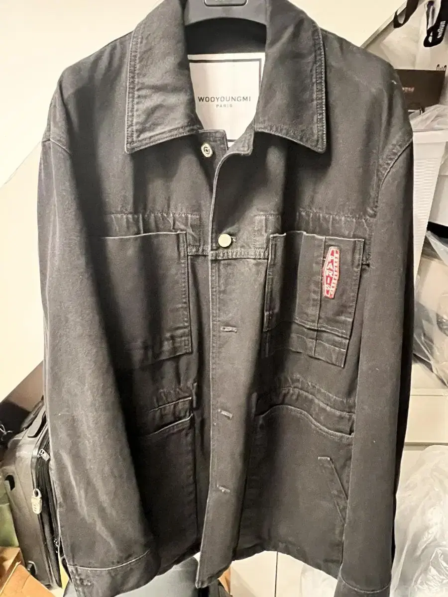 20fw wooyoung wooyoungmi black chore jacket 48