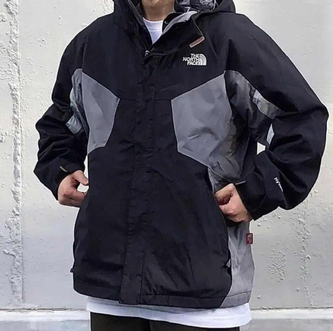 L) The North Face Highvent Padded Windbreaker