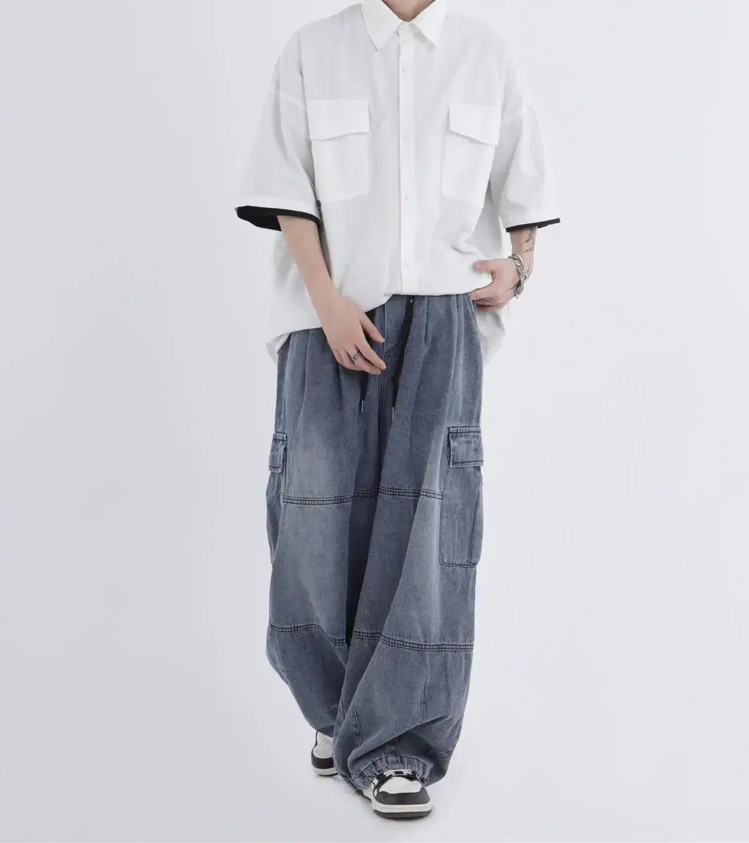 Amekazi Wide Cargo Balloon Pants