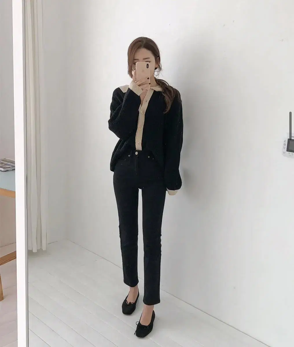 제이엘프 블랙진 pants xs (새상품)