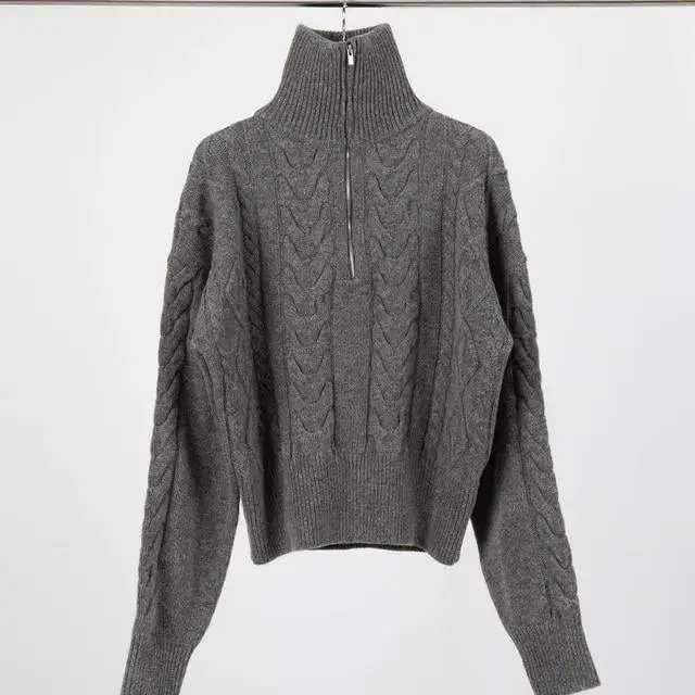 릿킴 CABLE HALF ZIP-UP SWEATER 스웨터 니트 반집업