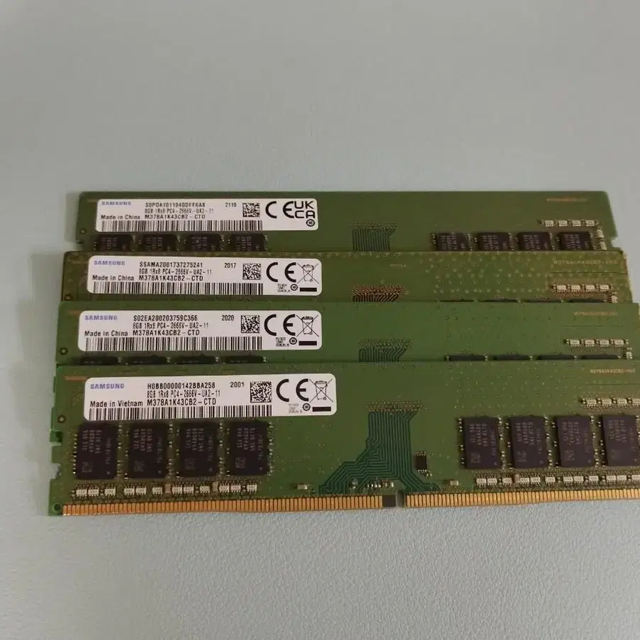 DDR4 8GB 19200(2400T)데스크탑용 삼성칩OEM 신품