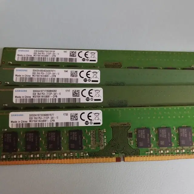 DDR4 8GB 21300(2666V)데스크탑용 삼성칩OEM 신품