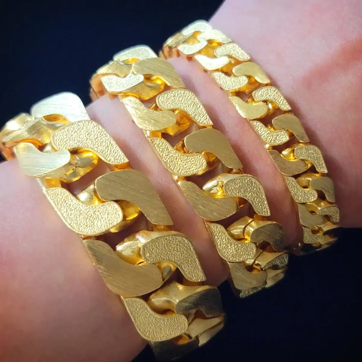 # cotton chain suji bokashi bracelet 3 types gold bracelet men gold bracelet plated bracelet men gold bracelet