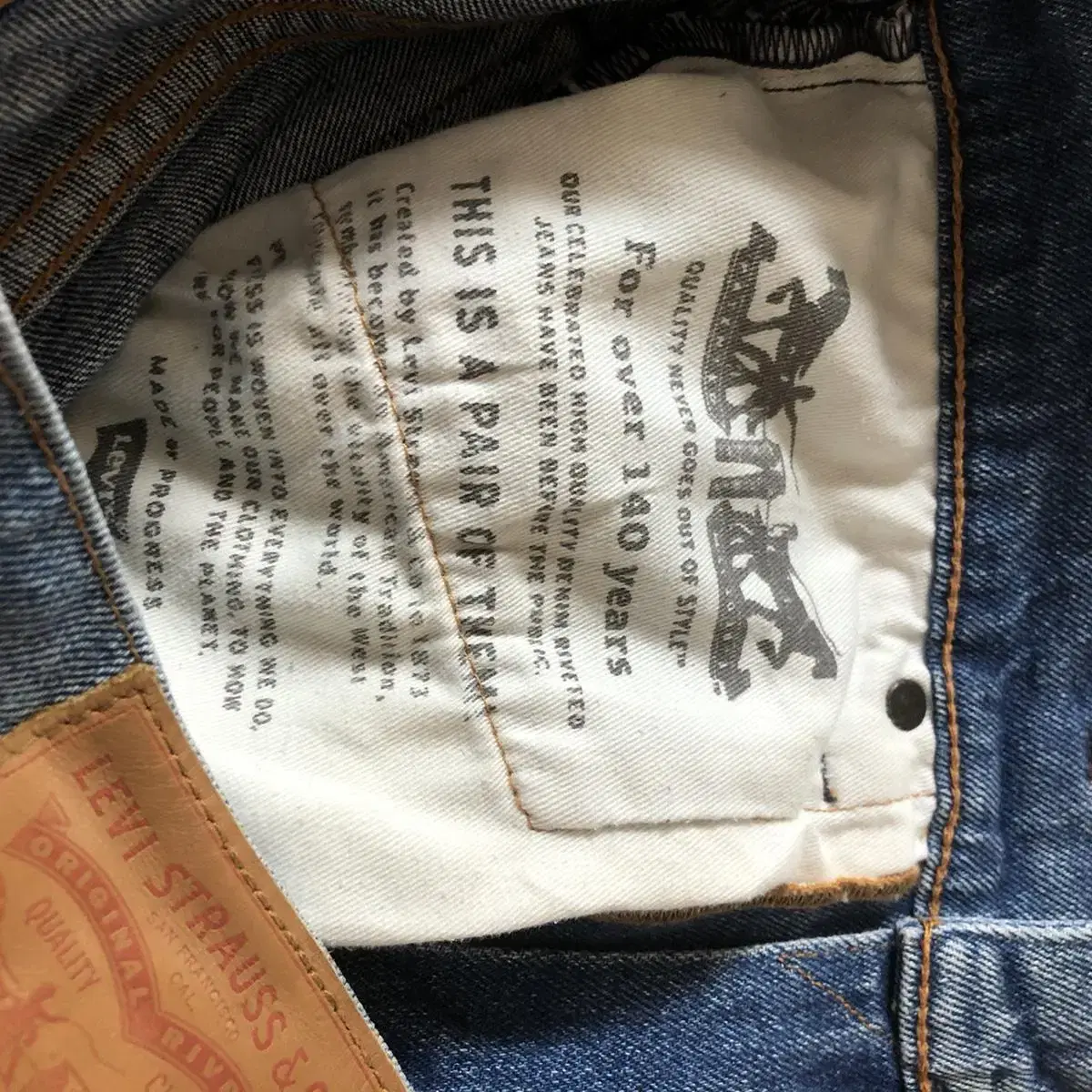 Vintage Levis regular straight denim p