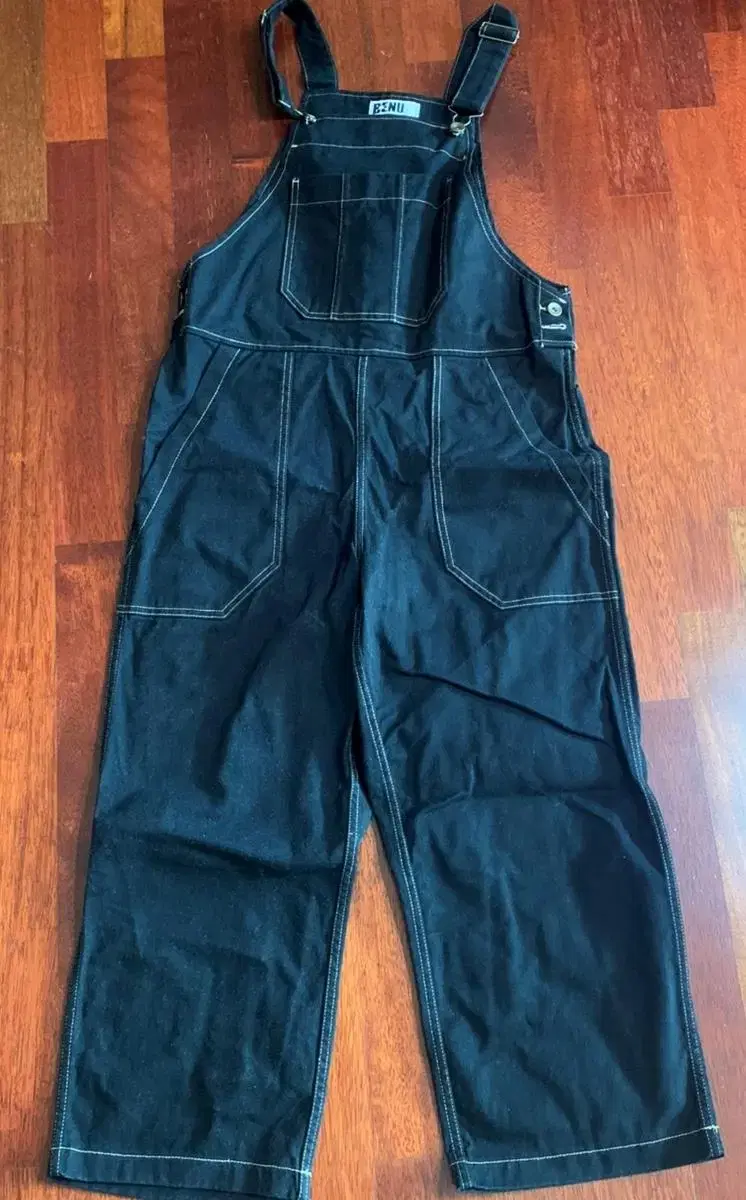 Black and Blue Suspenders Pants (New)