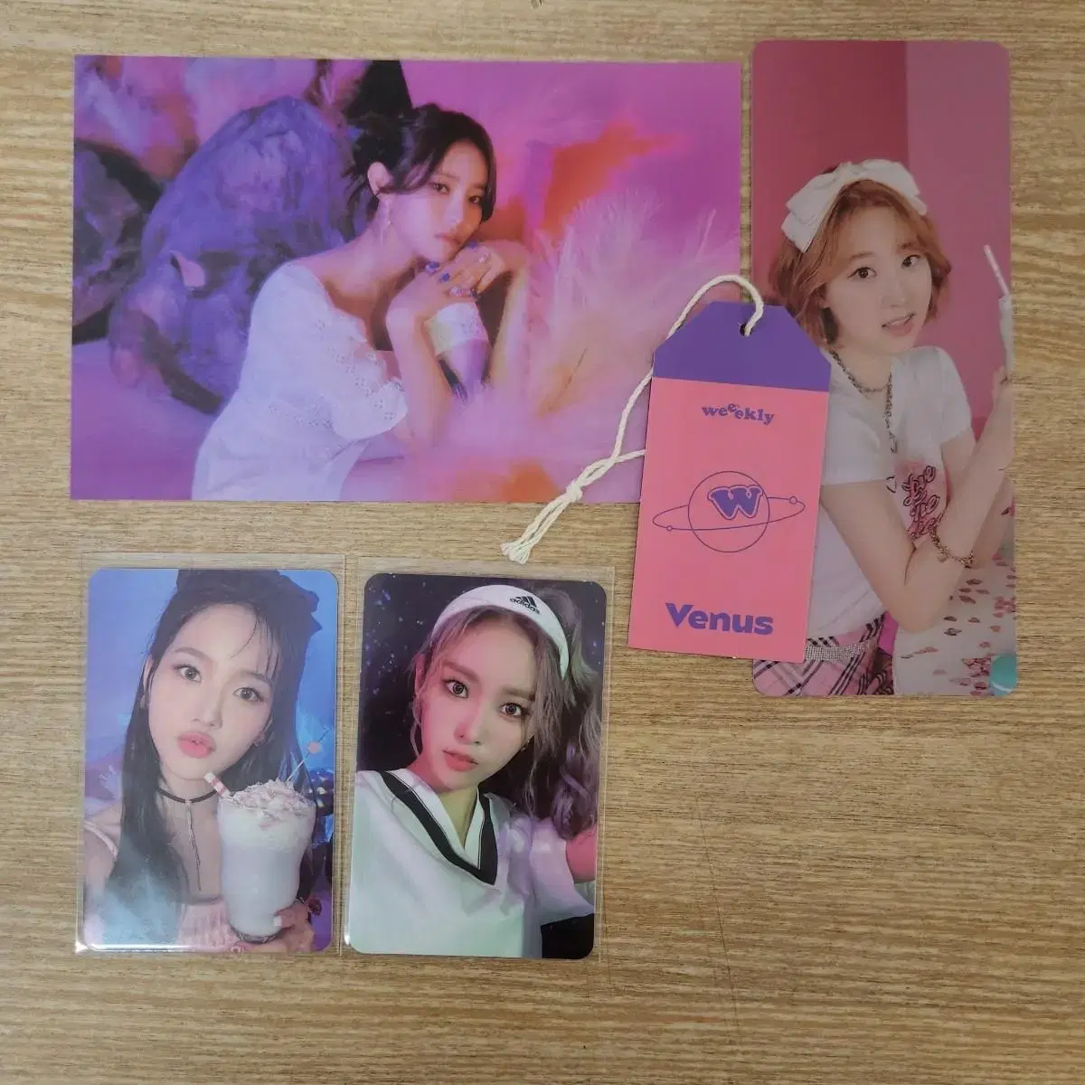 Transfer weekly holiday photocard and album configurations