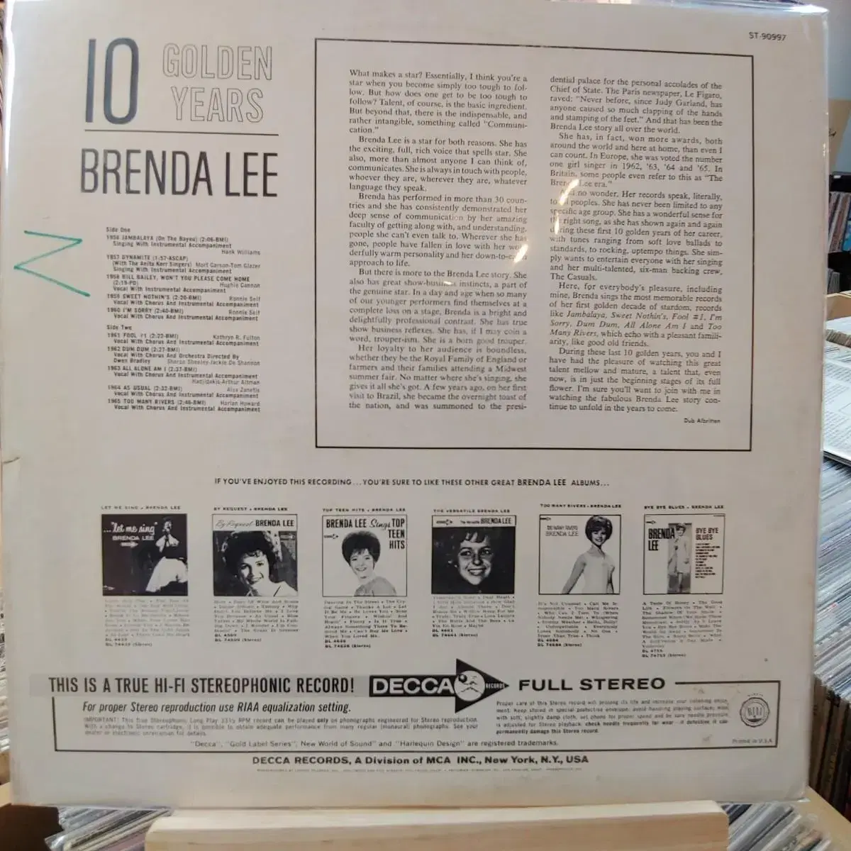 (jazz) BRENDA LEE LP 할인 가격