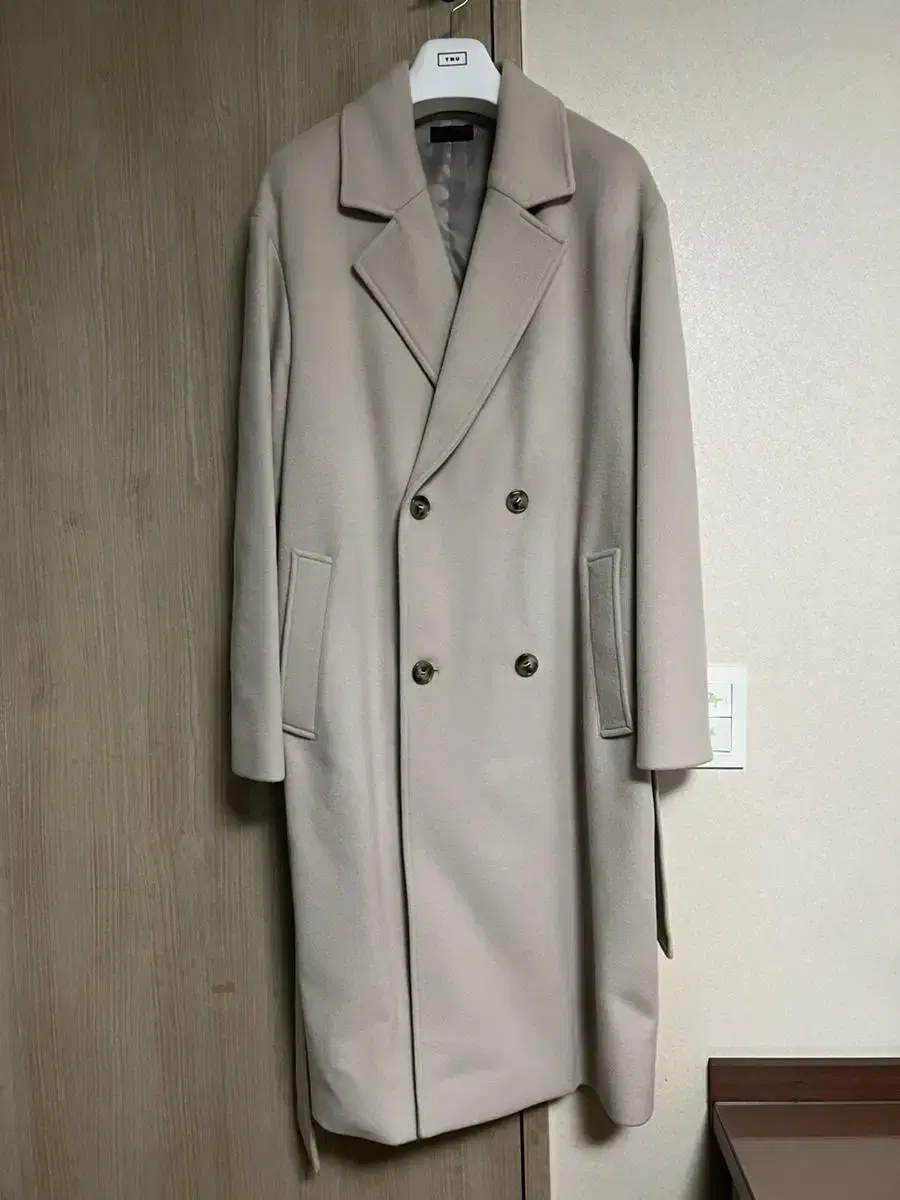 Dirty Shirt Museum Double Coat L Cream 19FW(New)