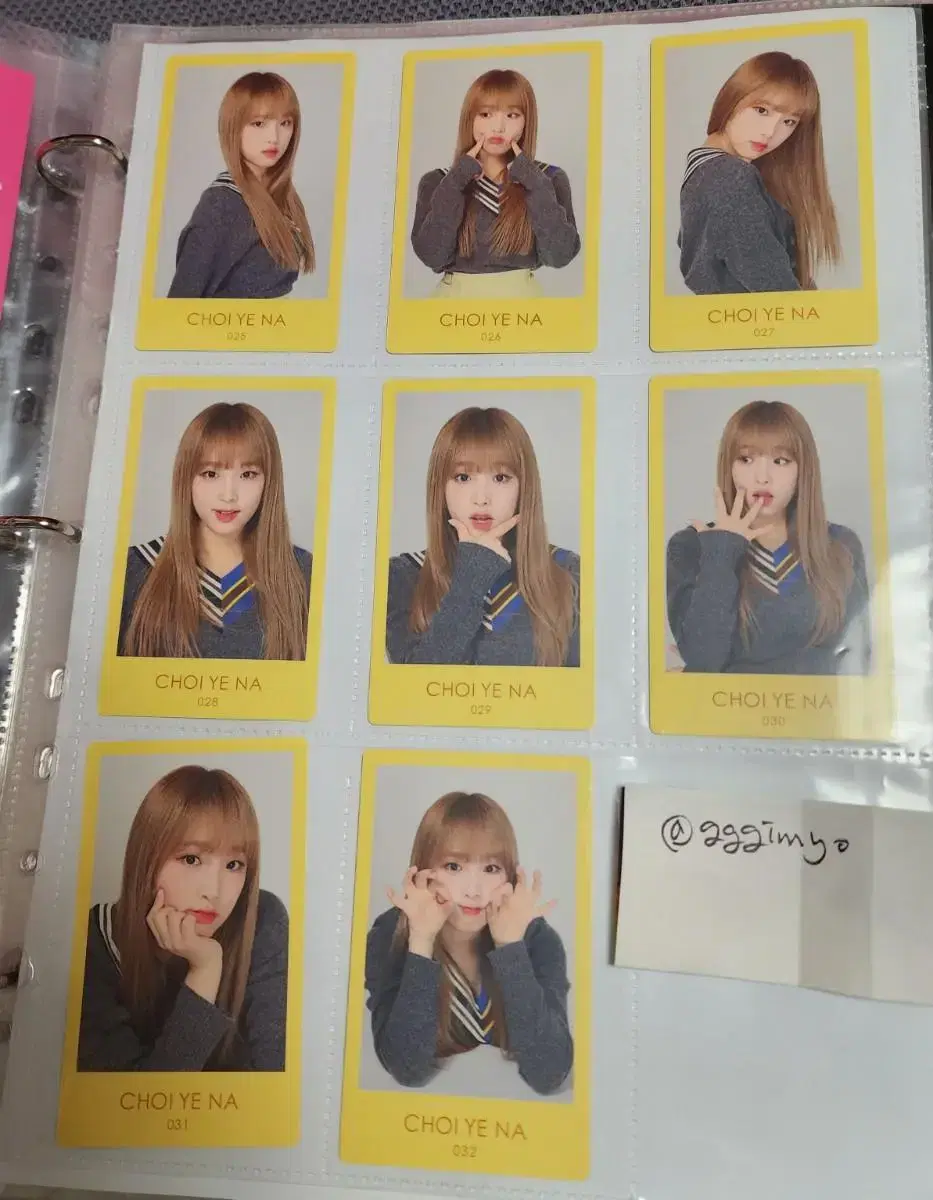 iz*one jena fanmeeting photocard 8 chapters set