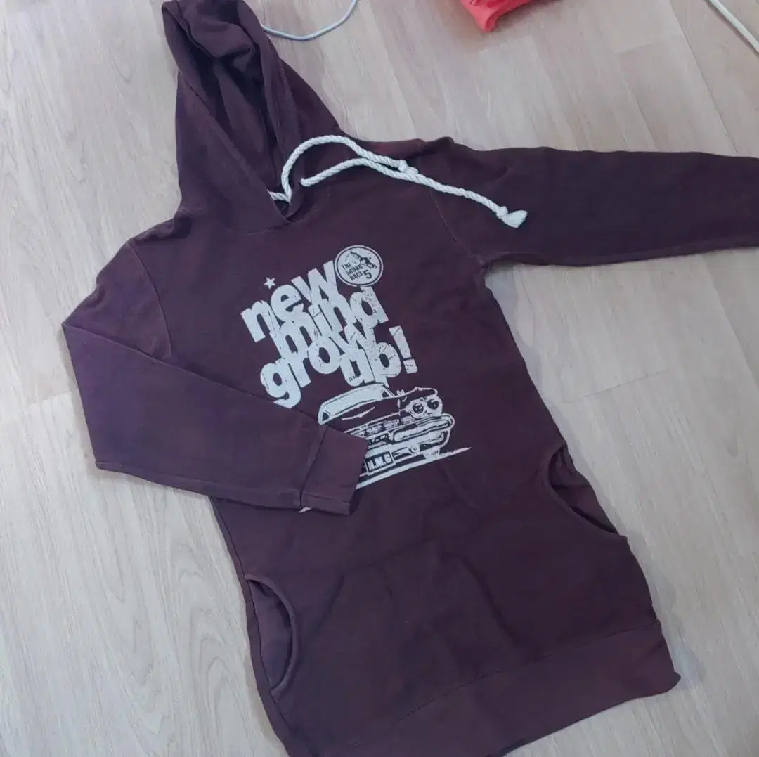 Brown hooded ONEPIECE