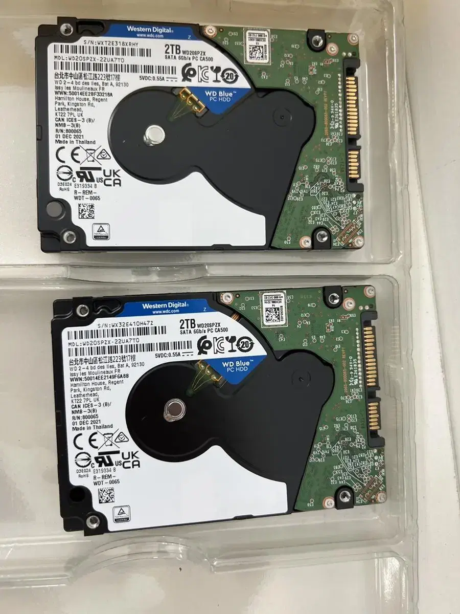 2.5 2TB HDD 2개 선불택배