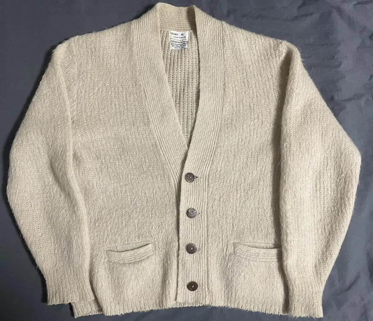 [RERE] 60s SEARS 빈티지 모헤어가디건 made in usa