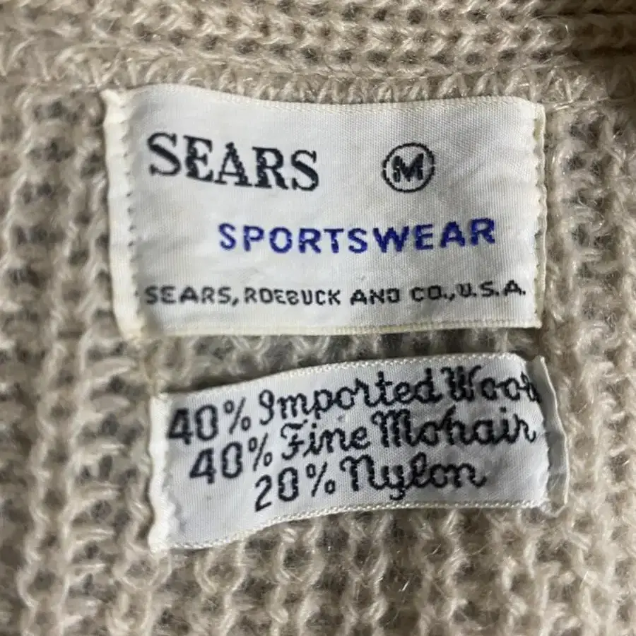 [RERE] 60s SEARS 빈티지 모헤어가디건 made in usa