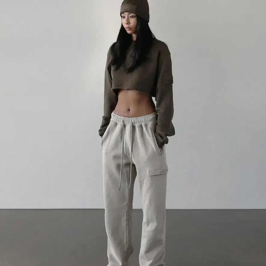 배드블러드The Vintage 2 way Sweatpants 샌드