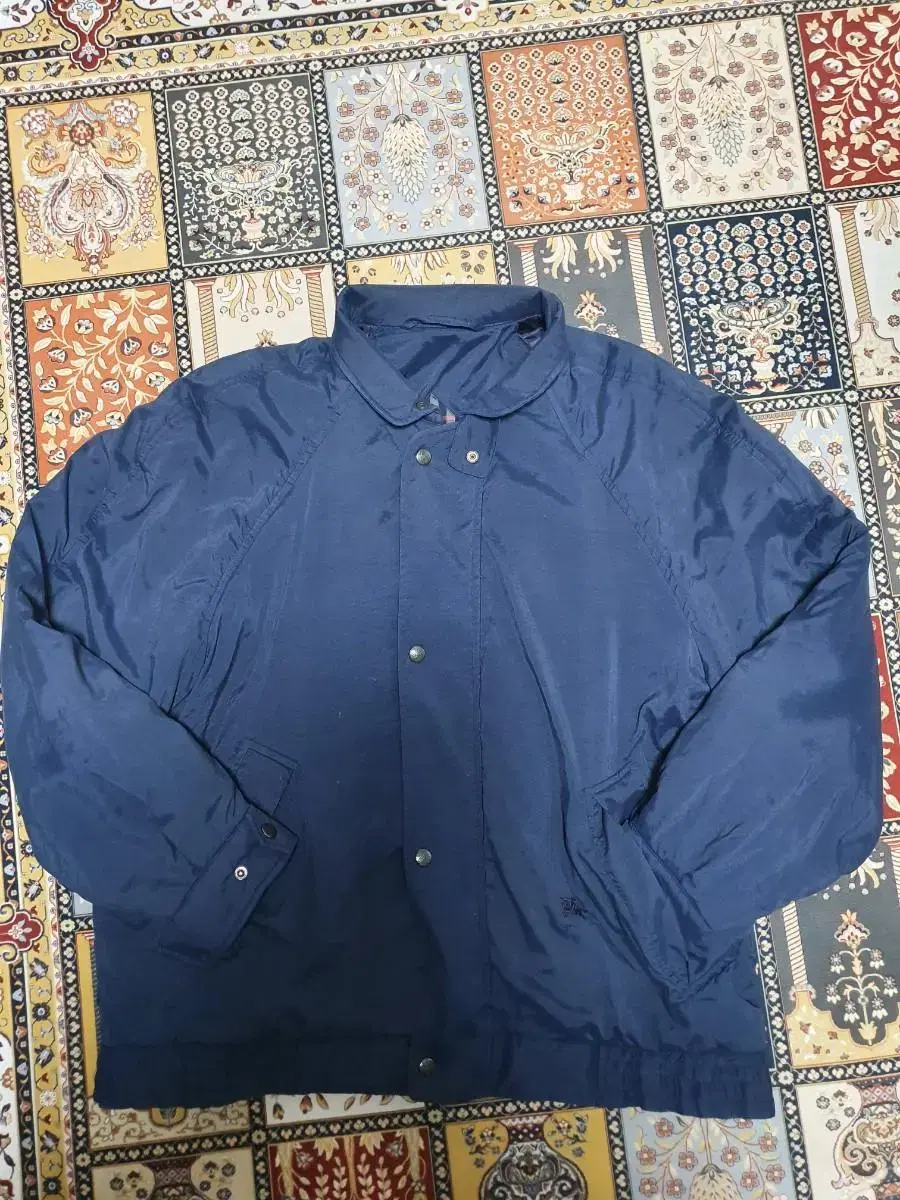 (100-105) Vintage Burberry Navy Swing Top Jacket