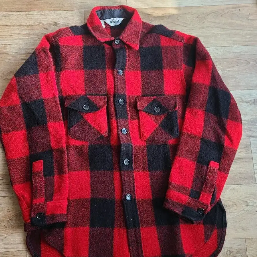 70s woolrich 울리치 플레이드 체크 셔츠 자켓