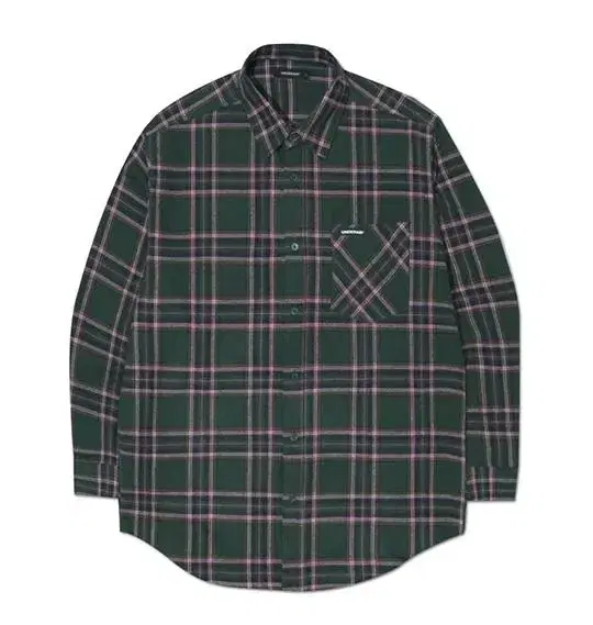 underair green check shirt