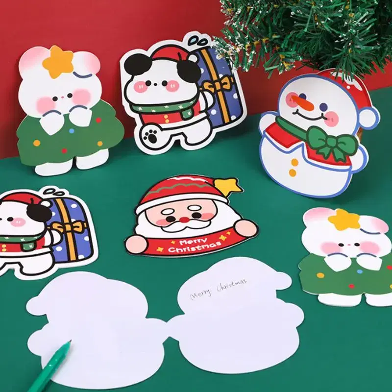 Christmas character letters kard san snowman postcard stationery gifts