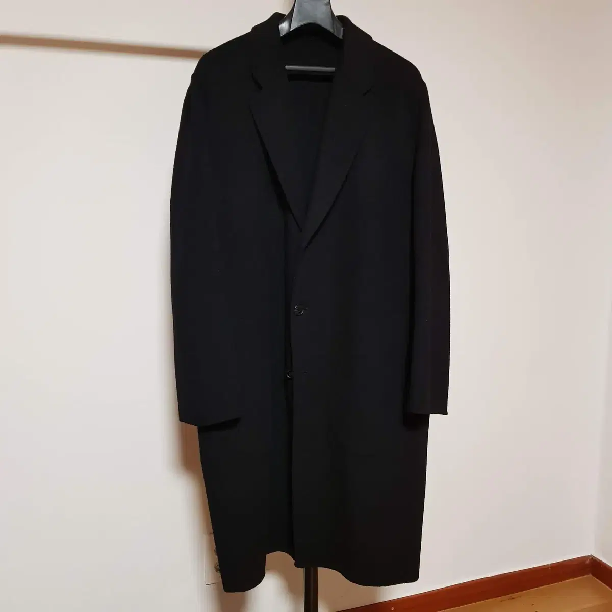 Black wool, cashmere blend coat L by Oompa Loompa