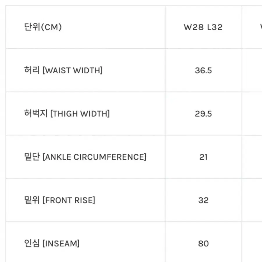 칼하트WIP 코듀로이 팬츠 28