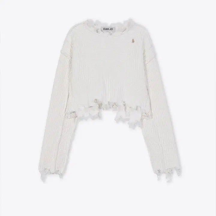 eanjo 이안조 JANE'S DAMAGED CROP KNIT