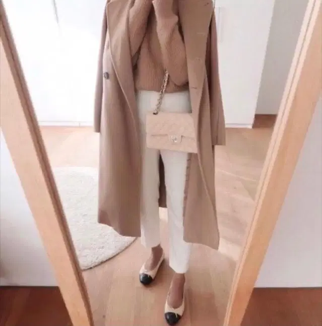 막스마라 max mara 캐시미어 더블 코트 us6(55)