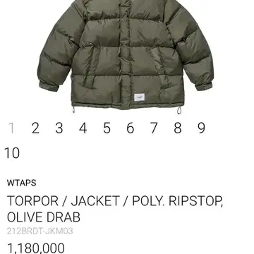 定番の冬ギフト TORPOR WTAPS 21AW JACKET 黒 Sサイズ BLACK ダウン