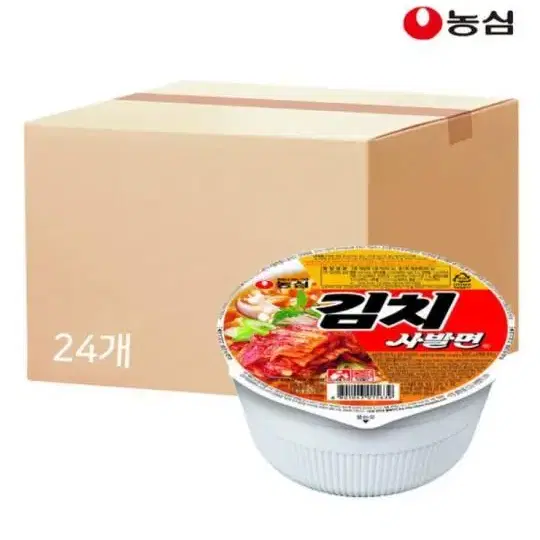 (무배)농심 김치사발면 86g 24개 한박스