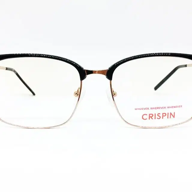 크리스핀 CRISPIN 블랙/로즈골드 하금안경테 C2595 새제품