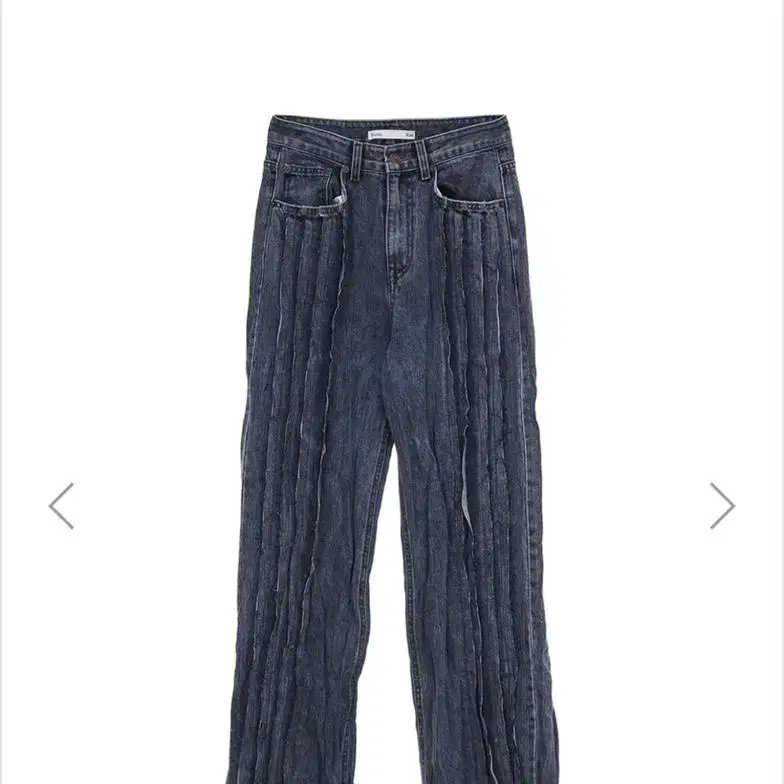 마뗑킴 matinkim CRINKLE DENIM PANTS IN BLUE