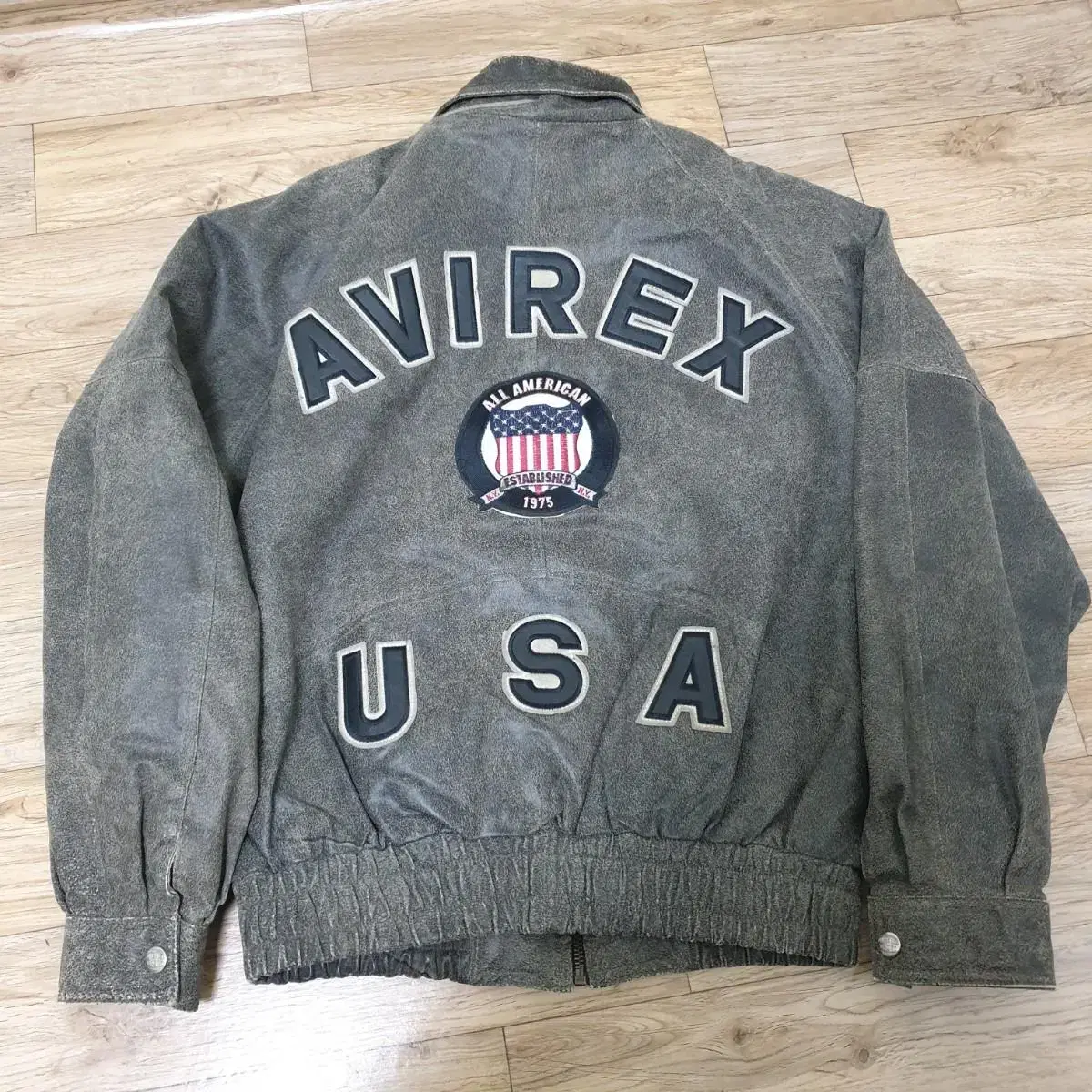 [L] 아비렉스 AVIREX USA 가죽 봄버 재킷