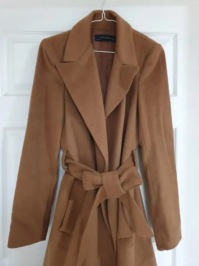 자라 카멜 탠브라운 색상 울코트 ZARA Wool coat