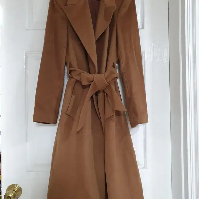 자라 카멜 탠브라운 색상 울코트 ZARA Wool coat