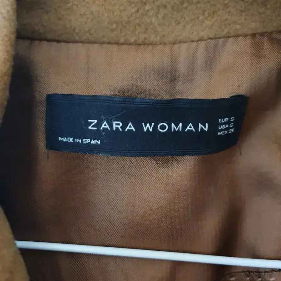 자라 카멜 탠브라운 색상 울코트 ZARA Wool coat