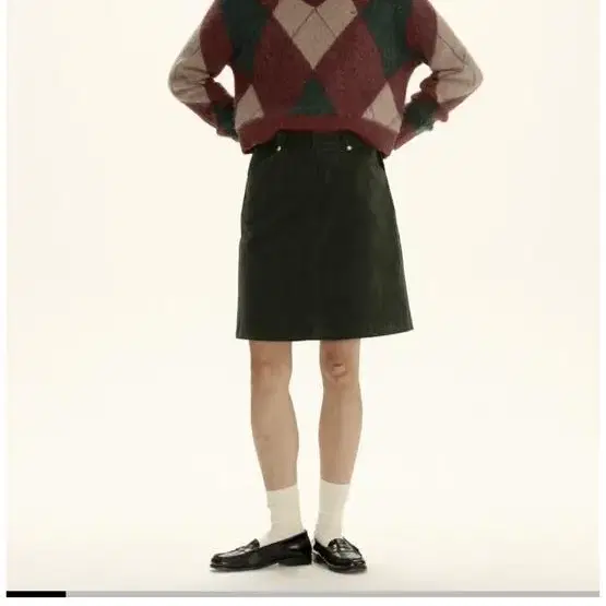 시엔느 Jenner Goldish Skirt (Deep Green)