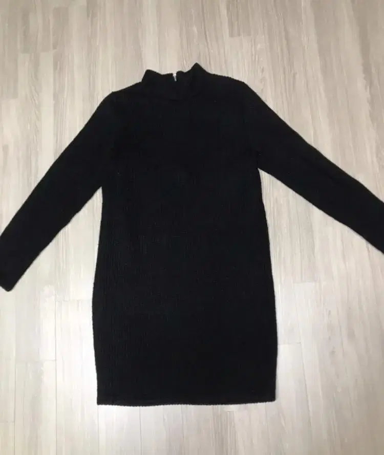 vahn pola knit onepiece (black)