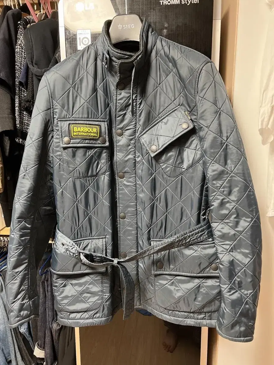 Barbour International Quilted Dark Bloo S