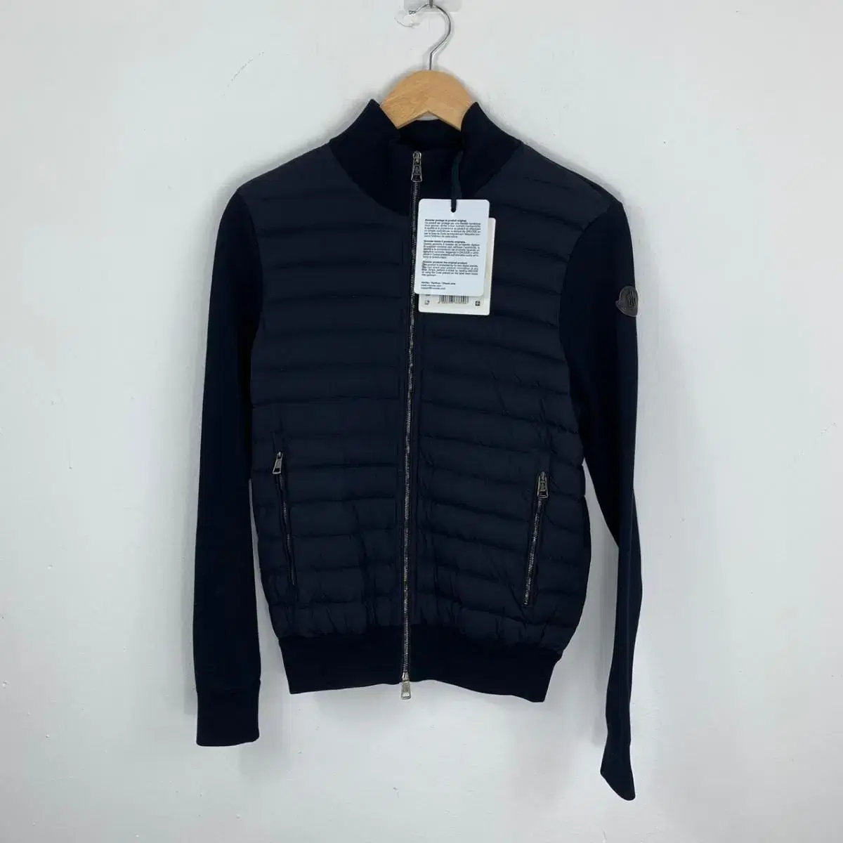 (S/New) Moncler Knit Puffer Navy