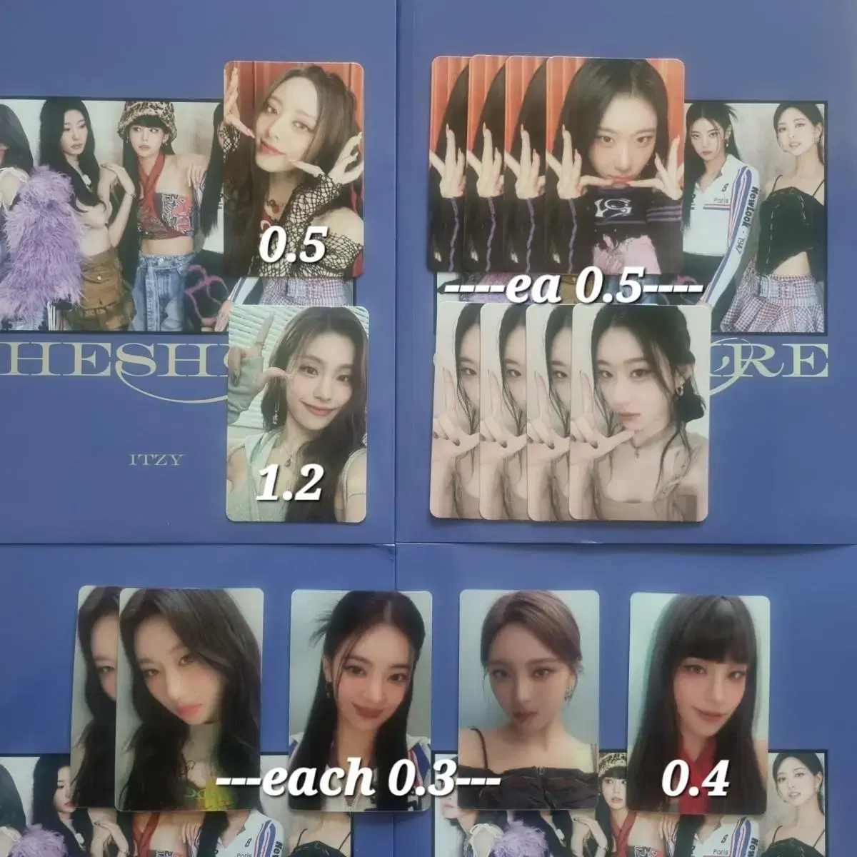 Limited Edition itzy Cheshire lenticular Alpo album photocard Photocard YejiRyujinChaeryeongYuna