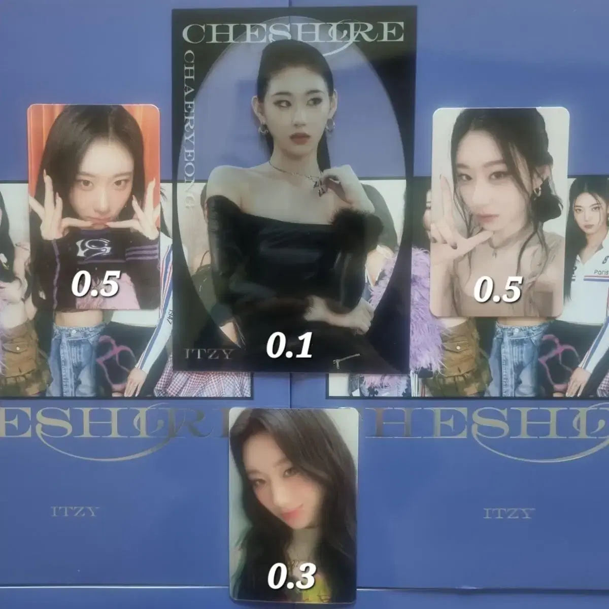 Pre-order benefits] limited edition itzy Cheshire chaeryeong lenticular photocard Clear photocard Full Configuration Bulk