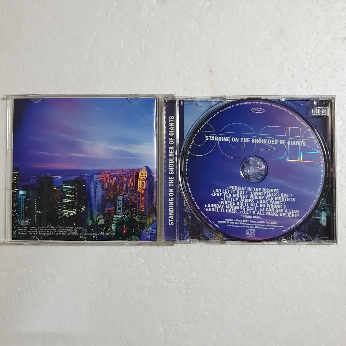 오아시스 Oasis Standing 일본반 CD 중고