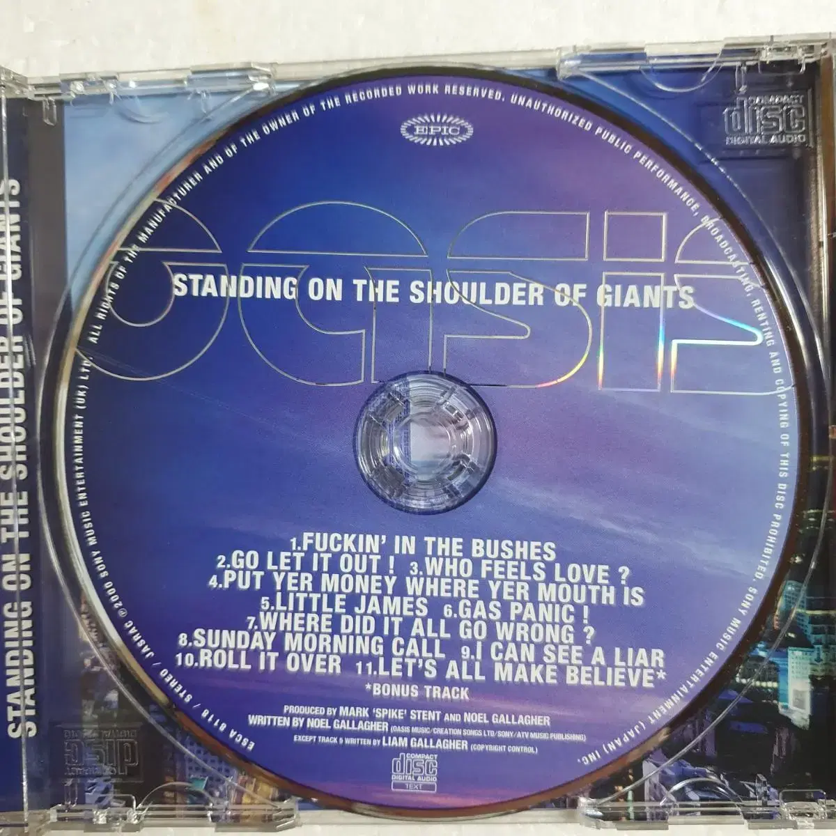 오아시스 Oasis Standing 일본반 CD 중고