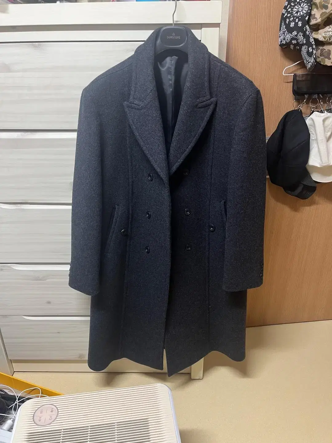 Hourscope Melton Wool Double Coat Charcoal New in Box, Size 1 for sale