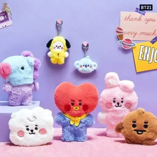 BT21 플랫퍼 타타/쿠키