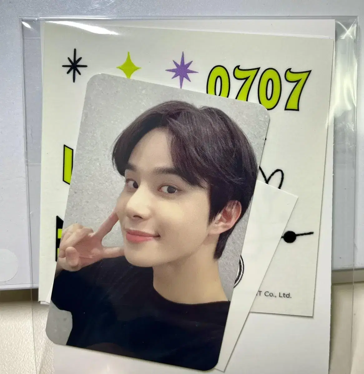 smcu aal tattoo sticker set 127 jungwoo photocard